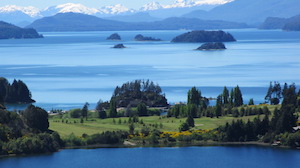 Paisajes de los lagos de Bariloche